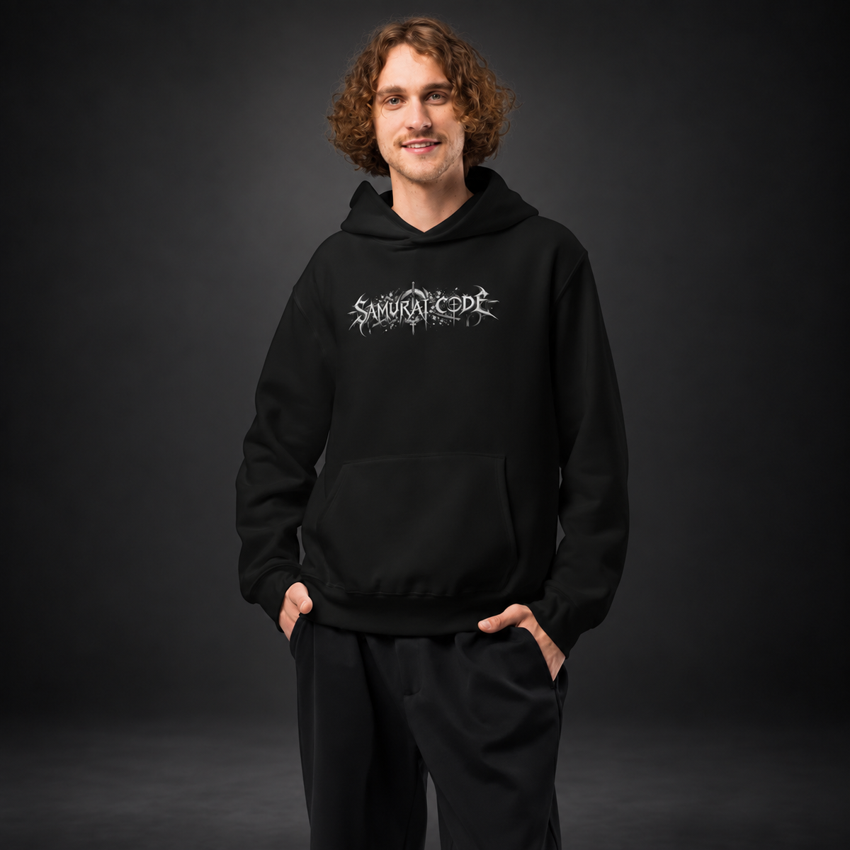 SAMURAI CODE — Crimson Oath Hoodie| color:vintage black