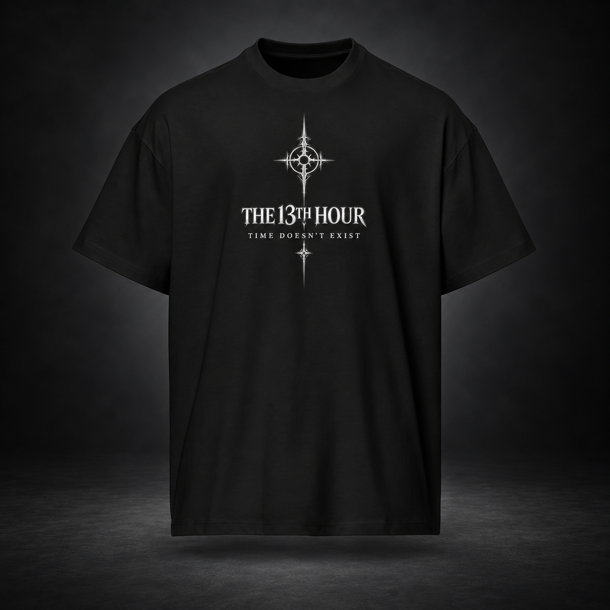 THE 13TH HOUR — Time Doesn’t Exist Tee | color:black