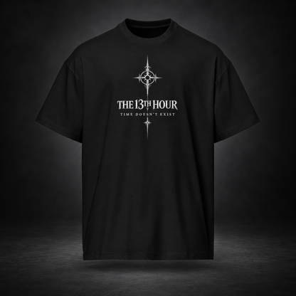 THE 13TH HOUR — Time Doesn’t Exist Tee | color:black