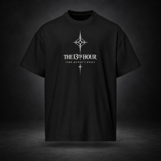 THE 13TH HOUR — Time Doesn’t Exist Tee | color:black