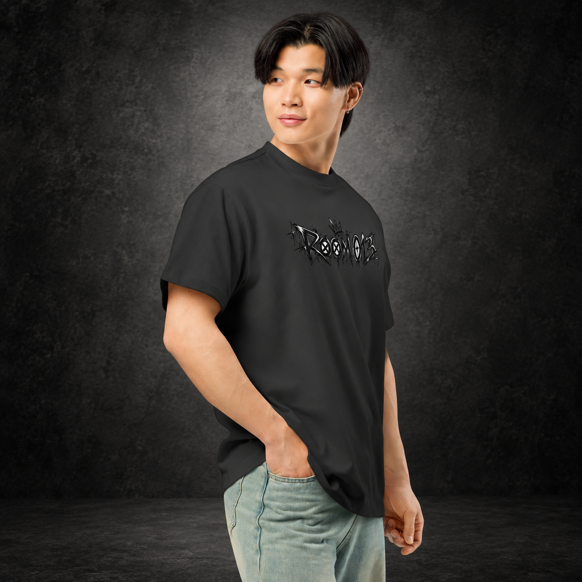 ROOM 013 — Lost Signal Tee | color:vintage black