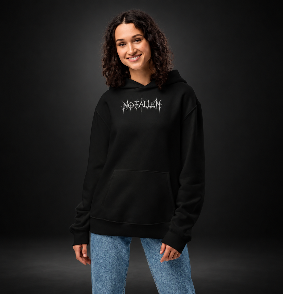 NO FALLEN — Dark Covenant Hoodie | color:vintage black