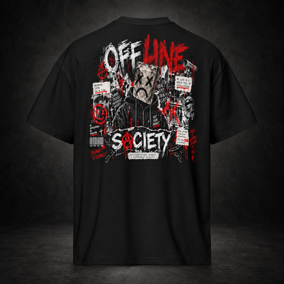 OFFLINE SOCIETY — Disconnected Minds Tee  | color:black