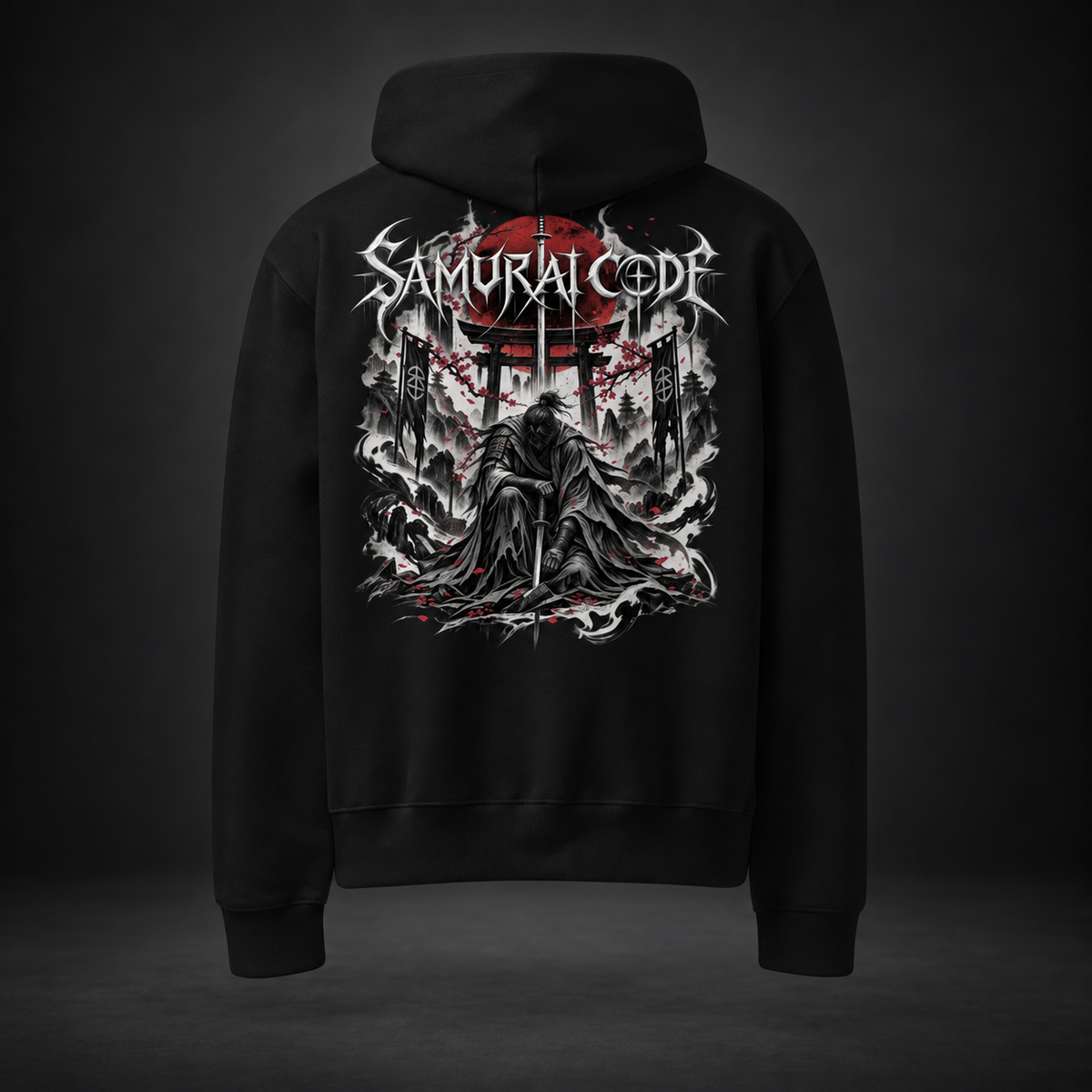 SAMURAI CODE — Crimson Oath Hoodie| color:vintage black